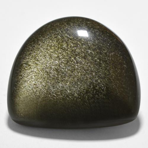 Obsidiana Negro multicolor natural de 27.49 ct, Forma elegante, Opaco