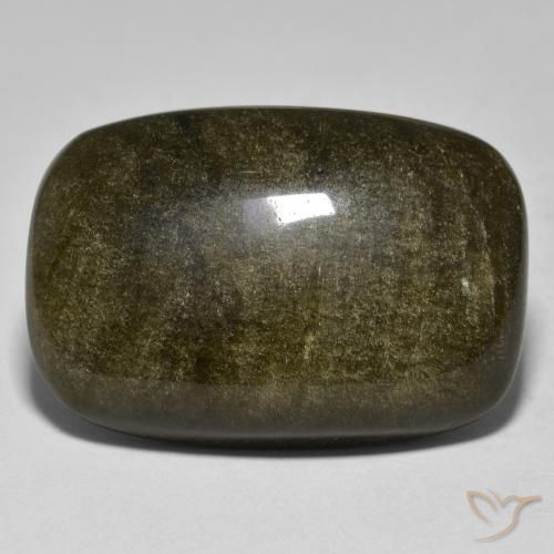 Obsidiana Multicolor natural de 30.70 ct, Forma Cojín, Opaco
