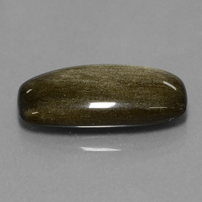 Obsidiana oro natural de 11,95 ct, corte cojín, opaco