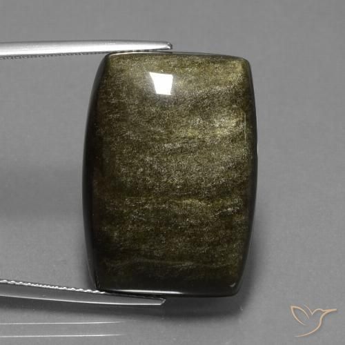 33.08ct Natural Marrón negruzco Obsidiana, Elegante, Opaco
