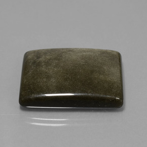 Obsidiana negro natural de 38,59 ct, baguette, opaco