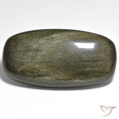 57.10ct Natural Multicolor Obsidiana, Forma Cojín, Opaco