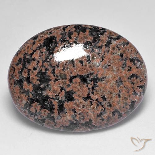 Obsidiana Multicolor natural de 19.92 ct, Ovalada, Opaco