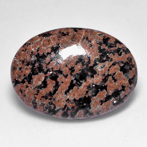 Obsidiana multicolor natural de 7,69 ct, corte óvalo, opaco