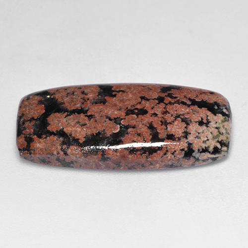 Obsidiana multicolor natural de 8,20 ct, corte cojín, opaco