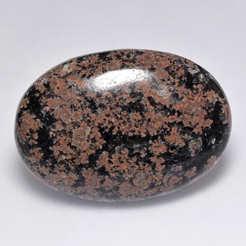 Obsidiana multicolor natural de 26,35 ct, corte óvalo, opaco