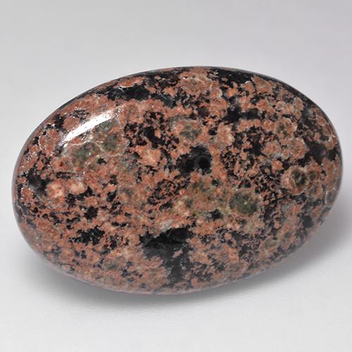 Obsidiana multicolor natural de 25,01 ct, corte óvalo, opaco