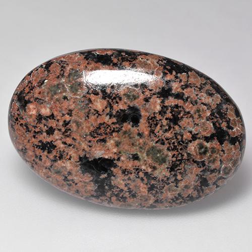 Obsidiana multicolor natural de 25,01 ct, corte óvalo, opaco