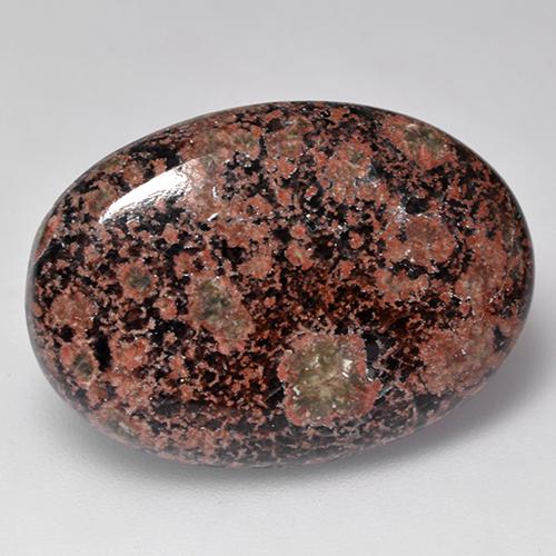 Obsidiana multicolor natural de 15,91 ct, corte óvalo, opaco