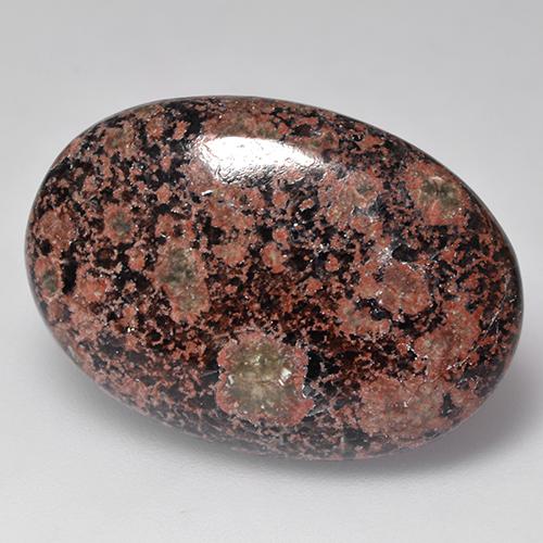 Obsidiana multicolor natural de 15,91 ct, corte óvalo, opaco