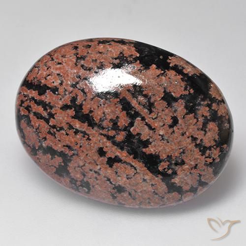Obsidiana Multicolor natural de 28.27 ct, Ovalada, Opaco