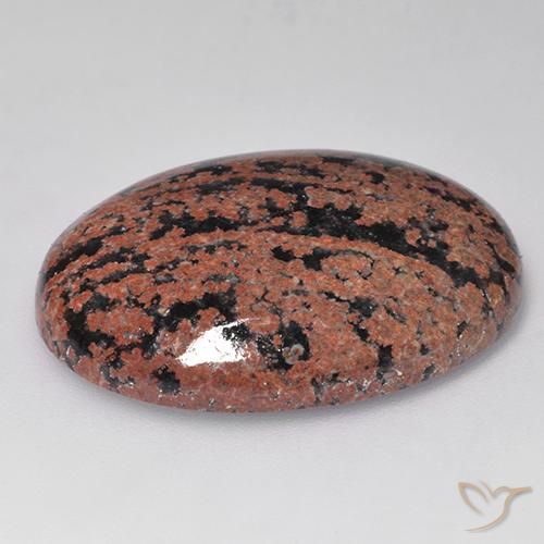 Obsidiana Multicolor natural de 28.27 ct, Ovalada, Opaco