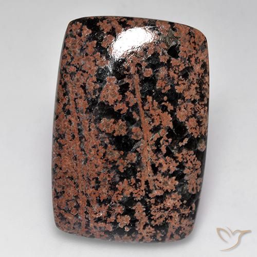 32.13ct Natural Multicolor Obsidiana, Forma Cojín, Opaco