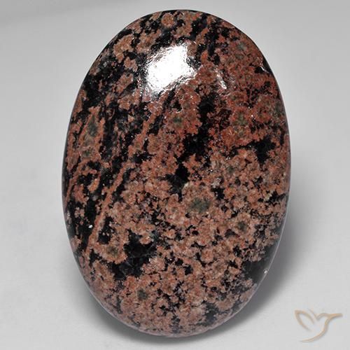 34.04ct Natural Multicolor Obsidiana, Ovalada, Opaco