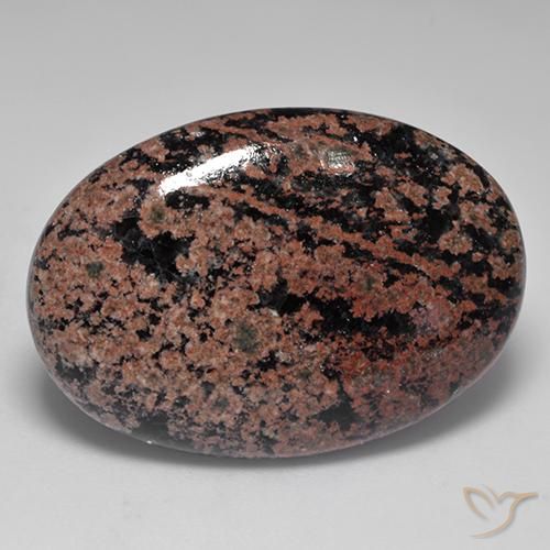 Obsidiana Multicolor natural de 34.04 ct, Ovalada, Opaco