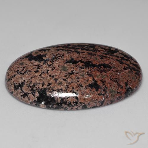 Obsidiana Multicolor natural de 34.04 ct, Ovalada, Opaco