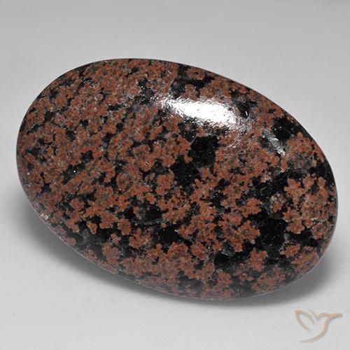 Obsidiana Multicolor natural de 32.65 ct, Ovalada, Opaco