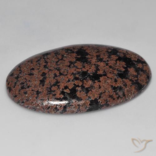 Obsidiana Multicolor natural de 32.65 ct, Ovalada, Opaco