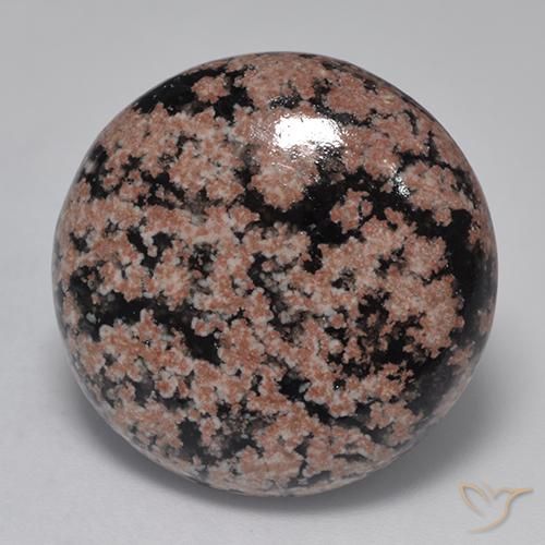 Obsidiana Multicolor natural de 20.50 ct, Redondo, Opaco
