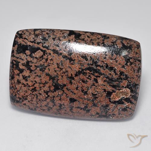 28.85ct Natural Multicolor Obsidiana, Forma Cojín, Opaco
