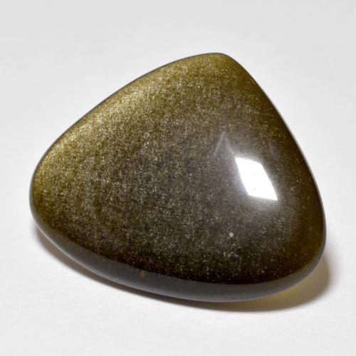 Obsidiana negro natural de 11,78 ct, trillón, opaco