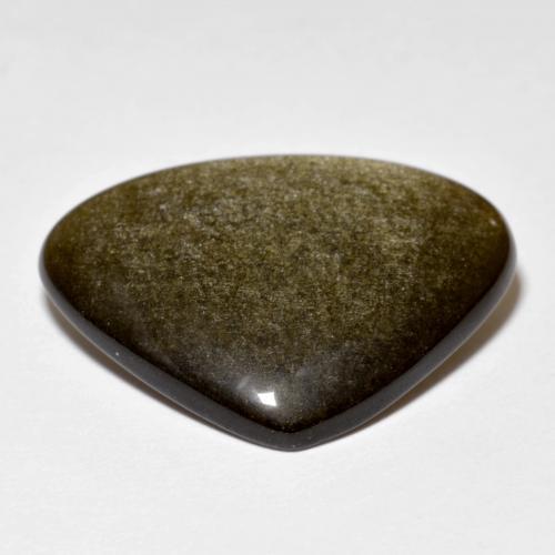 Obsidiana negro natural de 11,78 ct, trillón, opaco