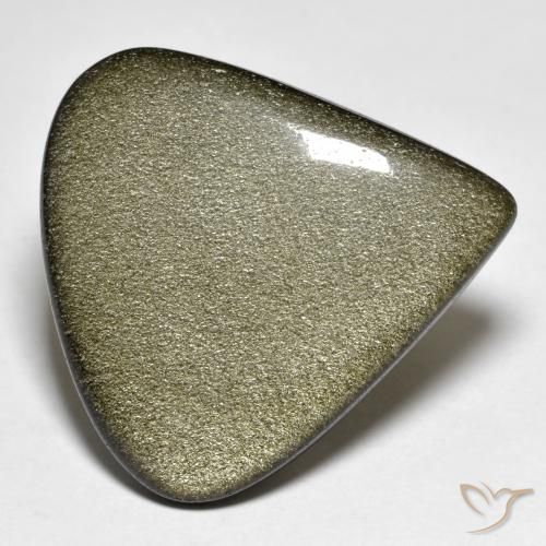 27.06ct Natural Marrón negro Obsidiana, En forma de pera, Opaco