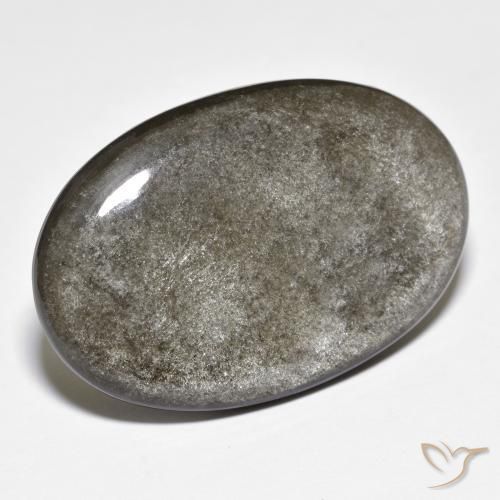 24.72ct Natural Verde medio Obsidiana, Ovalada, Opaco