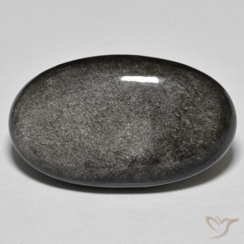 26.61ct Natural Verde claro Obsidiana, Ovalada, Opaco