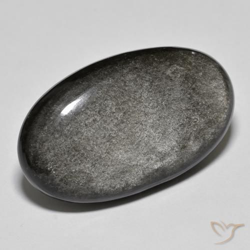 Obsidiana Verde claro natural de 26.61 ct, Ovalada, Opaco