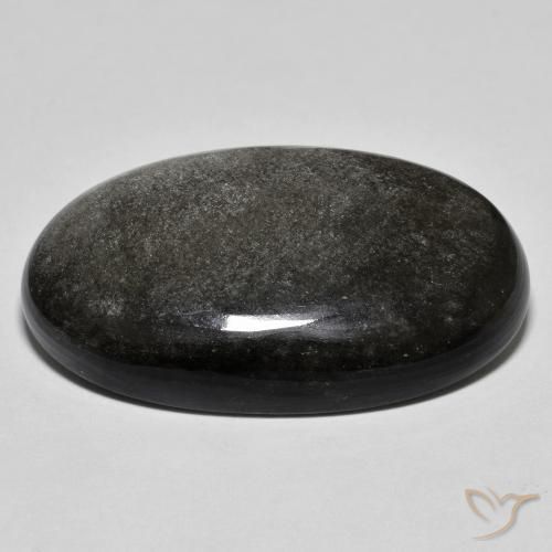 Obsidiana Verde claro natural de 26.61 ct, Ovalada, Opaco