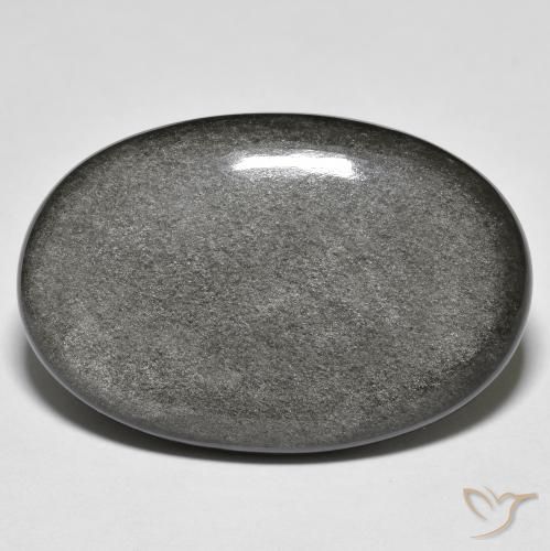 31.50ct Natural Verde claro Obsidiana, Ovalada, Opaco