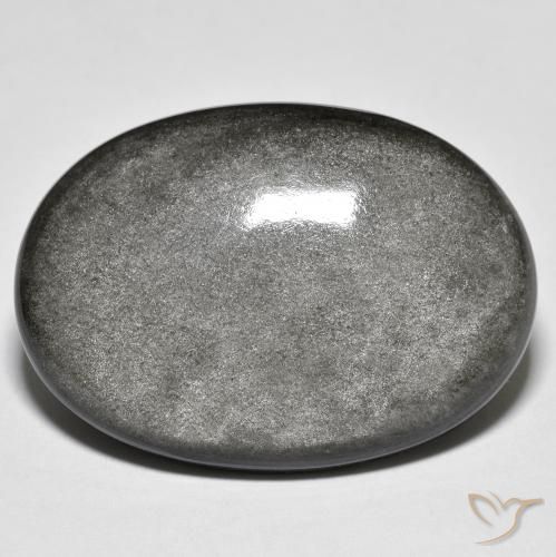 Obsidiana Verde claro natural de 30.48 ct, Ovalada, Opaco