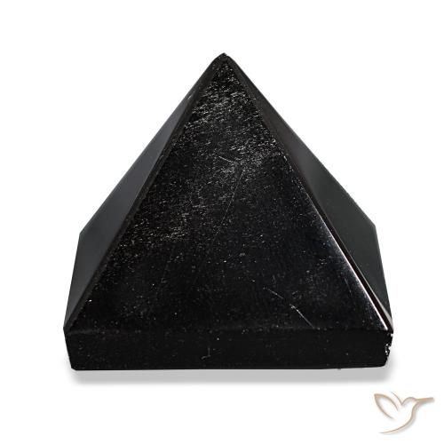 Obsidiana Negro con líneas grises natural de 80.17 ct, Cuadrado, Opaco