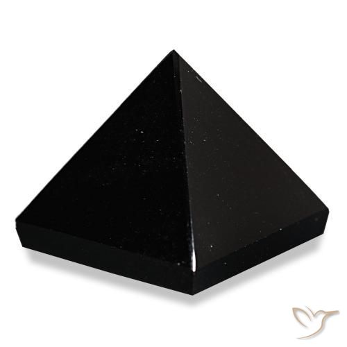 Obsidiana Negro con líneas grises natural de 80.17 ct, Cuadrado, Opaco