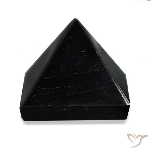 Obsidiana Negro con líneas grises natural de 64.79 ct, Cuadrado, Opaco