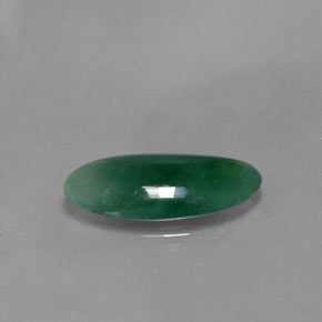 Jade de onfacita verde natural de 3,52 ct, forma elegante, translúcido
