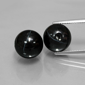 Gemas de ónix negro natural de  ct, esfera / bola, opaco