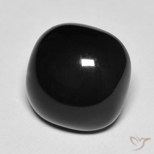 4.74ct Natural Negro Ónix, Forma Cojín, Opaco