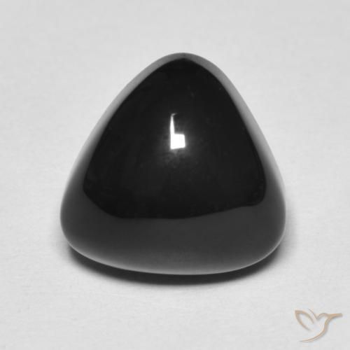 3.35ct Natural Negro Ónix, Trillón, Opaco
