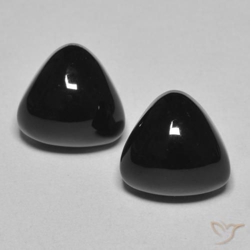 6.48ctw Natural Negro Ónix, Trillón, Opaco
