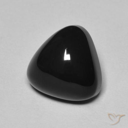 Ónix Negro natural de 3.30 ct, Trillón, Opaco