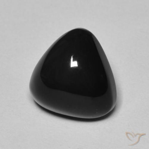 Ónix Negro natural de 3.16 ct, Trillón, Opaco