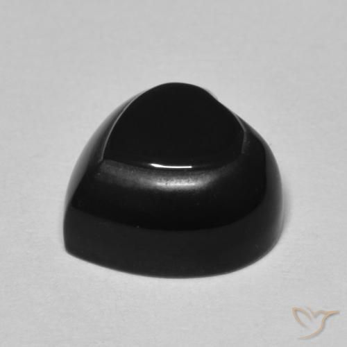 Ónix Negro natural de 4.30 ct, Corazón, Opaco