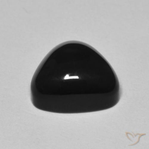3.35ct Natural Negro Ónix, Trillón, Opaco, Photo A