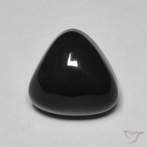 Ónix Negro natural de 3.35 ct, Trillón, Opaco