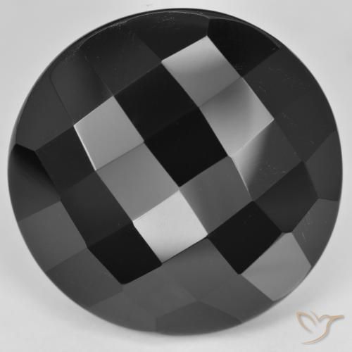 32.30ct Natural Negro Ónix, Redondo, Opaco