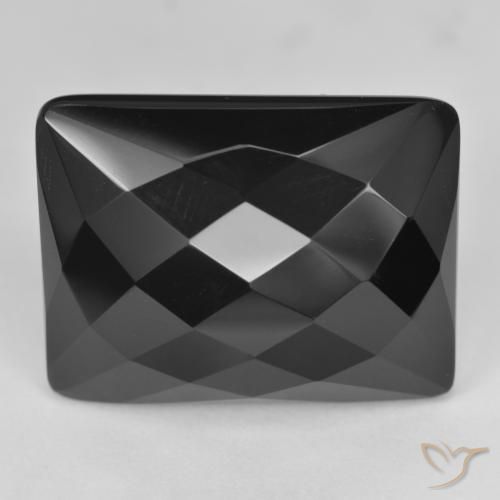 26.38ct Natural Negro Ónix, Corte Baguette, Opaco