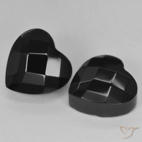 8.64ctw Natural Negro Ónix, Corazón, Opaco