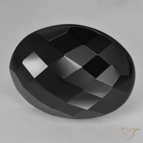 20.56ct Natural Negro Ónix, Ovalada, Opaco